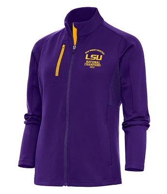 Antigua Women's LSU Tigers NCAA Women's Basketball 2023 National Champions Generation Full-Zip Jacket