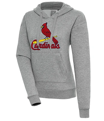 Antigua Women's MLB Chenille Patch Victory Pullover Hoodie