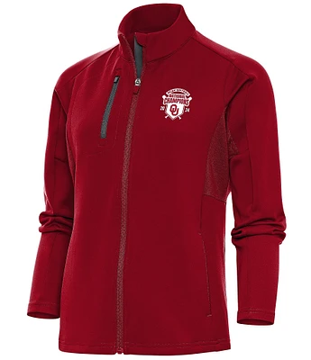 Antigua Women's NCAA Oklahoma Sooners 2024 Women's College World Series National Champions Generation Full-Zip Jacket