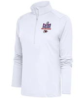 Antigua Women's Super Bowl LVIII Kansas City Chiefs Champions Tribute Half-Zip Interlock Pullover