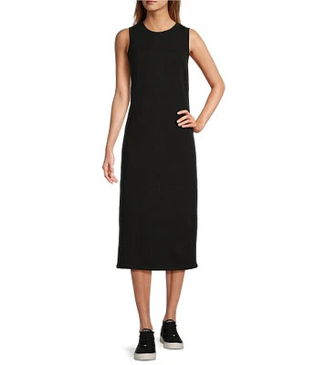 Antonio Melani Active Crew Neck Sleeveless Midi Sweater Dress