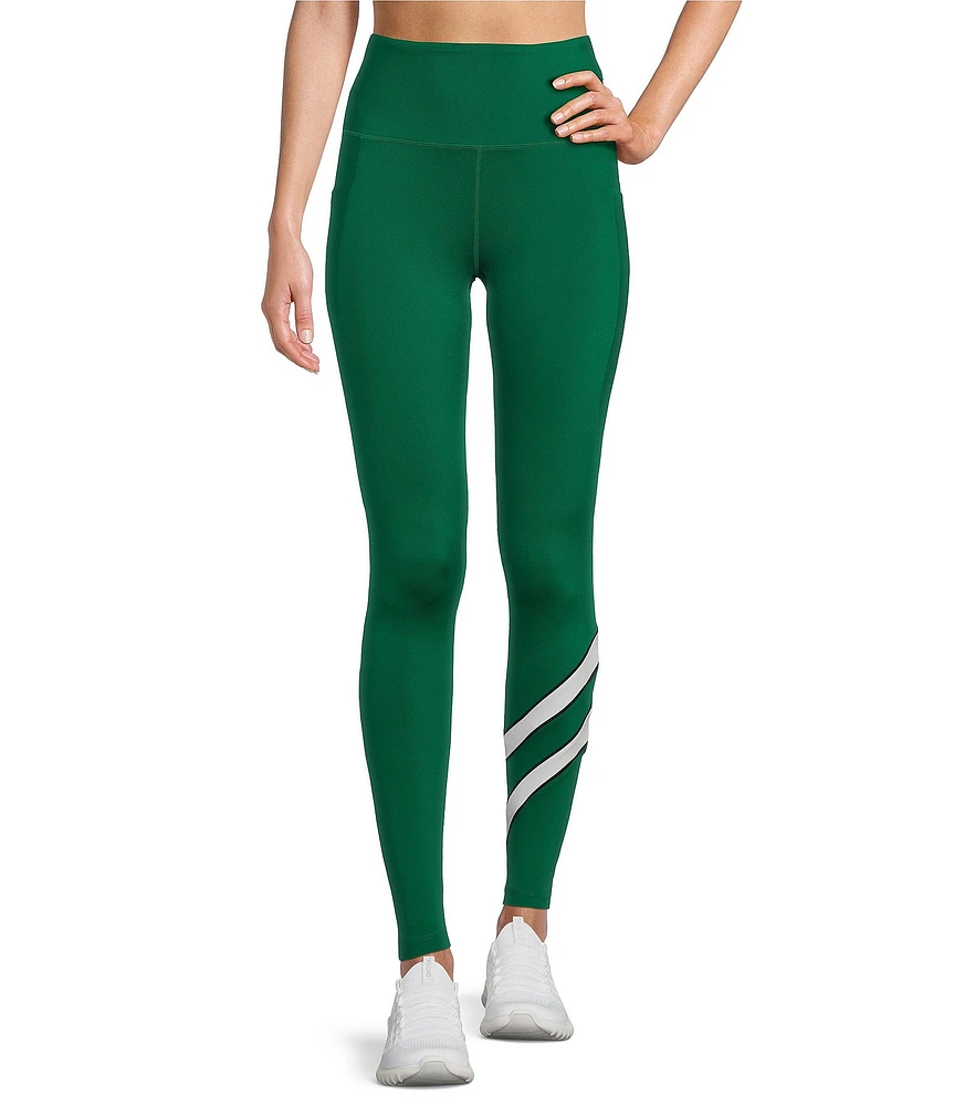 Antonio Melani Active High Waisted Stripped Leggings