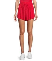 Antonio Melani Active Jersey Mid-Rise Flutter Shorts