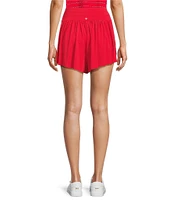 Antonio Melani Active Jersey Mid-Rise Flutter Shorts