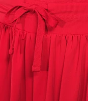 Antonio Melani Active Jersey Mid-Rise Flutter Shorts