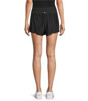 Antonio Melani Active Jersey Mid-Rise Flutter Shorts