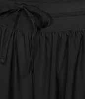 Antonio Melani Active Jersey Mid-Rise Flutter Shorts