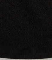 Antonio Melani Active Pointelle Short Sleeve Polo Shirt