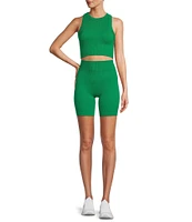 Antonio Melani Active Seamless Ribbed Biker Shorts