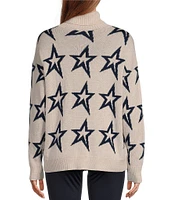 Antonio Melani Active Star Wool Turtleneck Long Sleeve Sweater