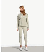 Antonio Melani Active Wellness Crew Neck Long Sleeve Sweatshirt
