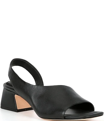 Antonio Melani Aleena Leather Asymmetrical Dress Sandals