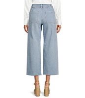 Antonio Melani Alexandra Pearl Wide Leg Crop Denim Jeans