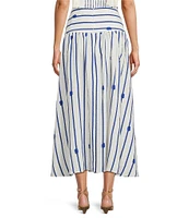 Antonio Melani Angie Rope Print High Waist A-Line Coordinating Skirt