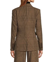 Antonio Melani Aurora Houndstooth Notch Lapel Long Sleeve Button Front Coordinating Blazer