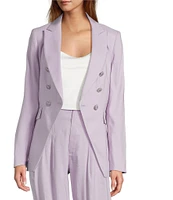 Antonio Melani Aurora Linen Notch Lapel Set-In Sleeve Jacket