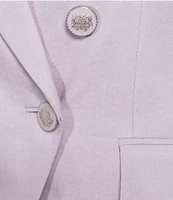 Antonio Melani Aurora Linen Notch Lapel Set-In Sleeve Jacket