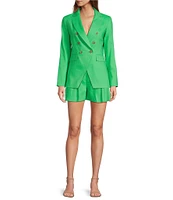 Antonio Melani Aurora Linen Notch Lapel Set-In Sleeve Jacket