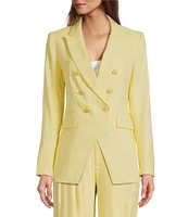 Antonio Melani Aurora Linen Notch Lapel Set-In Sleeve Jacket