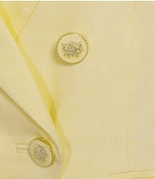 Antonio Melani Aurora Linen Notch Lapel Set-In Sleeve Jacket