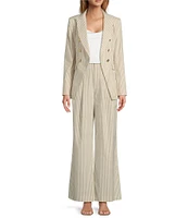 Antonio Melani Coordinating Aurora Stripe Linen Blend Jacket