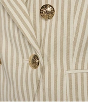 Antonio Melani Coordinating Aurora Stripe Linen Blend Jacket
