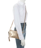 Antonio Melani Ava Metallic Clutch Crossbody Bag