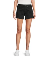 Antonio Melani Bayleigh Raw Hem Mid Rise Denim Shorts