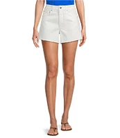 Antonio Melani Bayleigh Raw Hem Mid Rise Denim Shorts