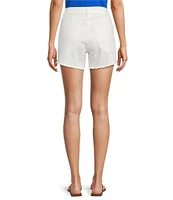 Antonio Melani Bayleigh Raw Hem Mid Rise Denim Shorts