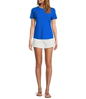 Antonio Melani Bayleigh Raw Hem Mid Rise Denim Shorts