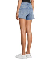 Antonio Melani Bayleigh Raw Hem Mid Rise Denim Shorts