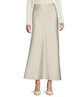 Antonio Melani Bella A-Line Satin Maxi Skirt