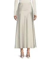 Antonio Melani Bella A-Line Satin Maxi Skirt