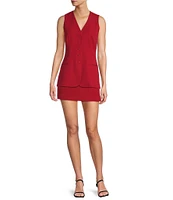 Antonio Melani Beverly Twill Mini Skirt