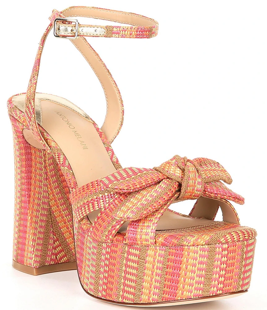 Antonio Melani Bindi Bow Platform Dress Sandals