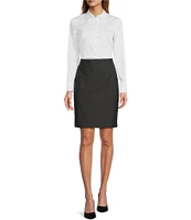 Antonio Melani Bitsy Wool Blend Pencil Skirt