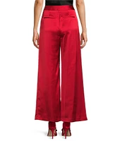 Antonio Melani Blade Satin Wide Leg Coordinating Trouser Pant