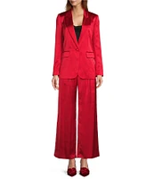 Antonio Melani Blade Satin Wide Leg Coordinating Trouser Pant