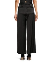 Antonio Melani Blade Satin Wide Leg Coordinating Trouser Pant