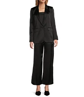 Antonio Melani Blade Satin Wide Leg Coordinating Trouser Pant