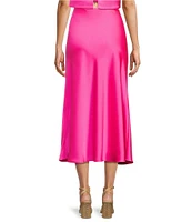 Antonio Melani Blakely Coordinating A-Line Satin Skirt