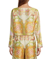 Antonio Melani Coordinating Blyss Boat Neck Long Sleeve Blouse