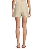 Antonio Melani Bonnie Front Pleat Linen Shorts