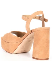 Antonio Melani Bonny Suede Platform Block Heel Sandals