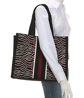 Antonio Melani Brooklyn Zebra Shopper Tote Bag