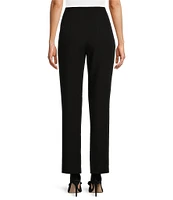 Antonio Melani Brooklyn Stretch Crepe Flat Front Pleated Ankle Pant