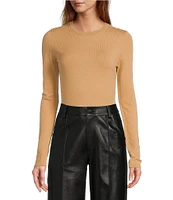 Antonio Melani Caitlyn Knit Crew Neck Long Sleeve Bodysuit