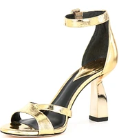 Antonio Melani Calla Leather Double Banded Dress Sandals