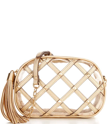 Antonio Melani Clear Larisa Studded Camera Crossbody Bag